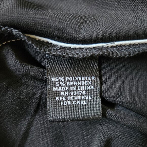 NWOT Black Tank Top with White Contrast Piping - Picture 6 of 6